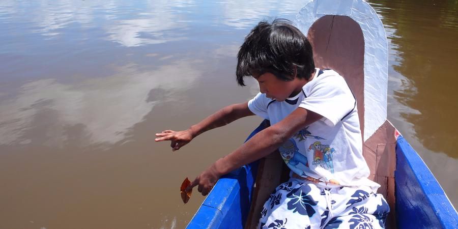 l'enfant à la feuille - Guyane